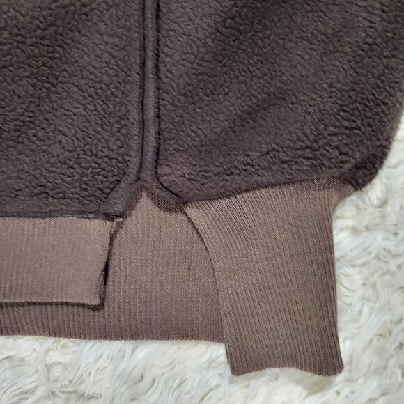 Free People Cozy Camden Sweatshirt Pullover We The Free Fuzzy Brown Walnut XL - Picture 9 of 13